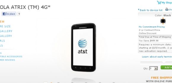 AT&T Offers the Motorola ATRIX 4G for Just $0.01