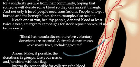 Anonymous Initiates Blood Donation Campaign
