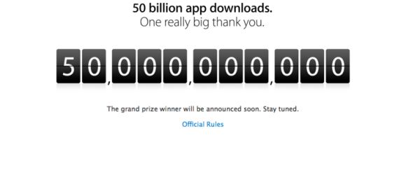 Apple Announces Winner of "50 Billion Downloads" Contest