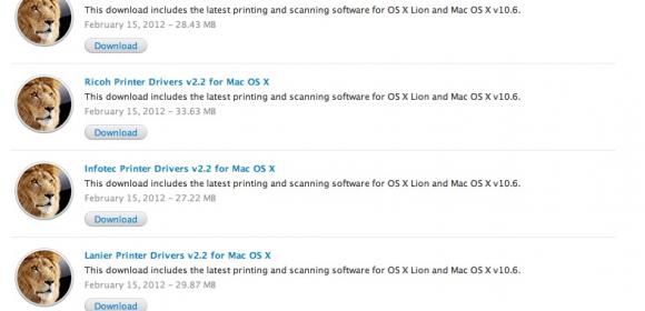 Apple Releases a Ton of Mac OS X Printer Drivers