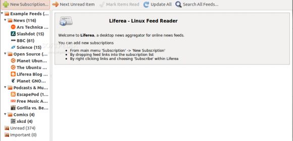 Better Google Reader Sorting with Liferea 1.9.6