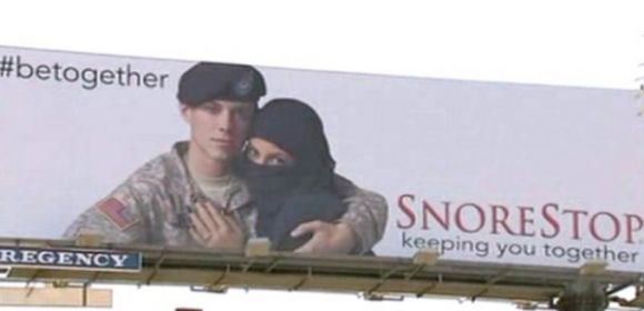 Billboard of US Soldier and Muslim Girlfriend Draws Outrage in Los Angeles