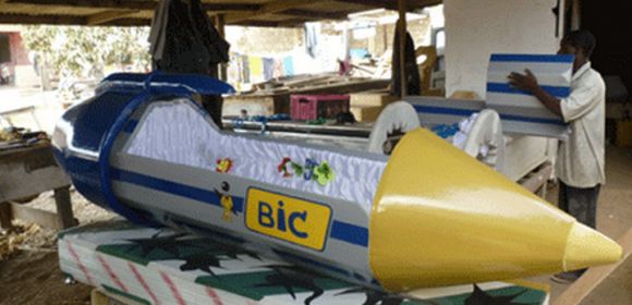 Carpenters Make Odd-Shaped Coffins in Ghana [Photos]