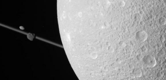 Cassini Sees Several Saturnine Moons During Flyby