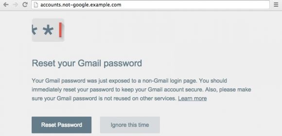 Chrome Extension Alerts When Google Password Is Swiped in Phishing Attack