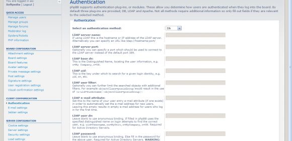 Communication Settings in phpBB3