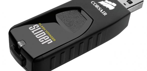 Corsair Flash Voyager Slider USB 3.0 Drives Now Selling