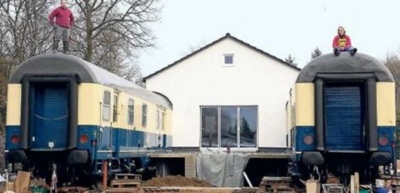 Couple Builds Amazing Train Car House