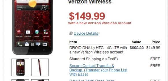 DROID DNA by HTC on Pre-Order at $149.99 via Wirefly