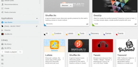 Deezer Adds Spotify-like Apps, Introduces App Center
