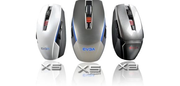 EVGA TORQ X5 and X3 Gaming Mice Shine with Inner Light
