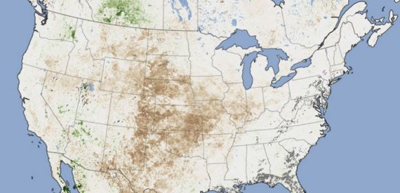 Extent of Dried Vegetation in the US Revealed [Photo]