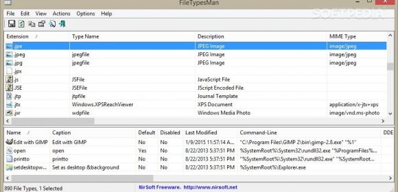 FileTypesMan Review: Make Changes to Your File Extensions and Context Menu Entries