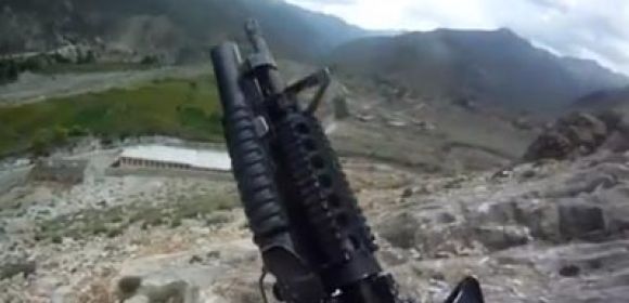 Footage from Afghanistan: U.S. Soldier Survives Machine Gun Attack