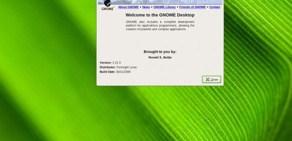 Foresight Linux 2.0 Features GNOME 2.22