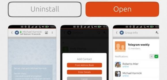 Free Telegram for Ubuntu App Lands in the Phone Store