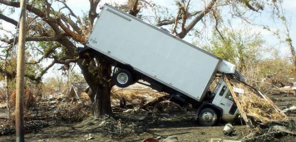 GPS Guides Truck Driver into Tree