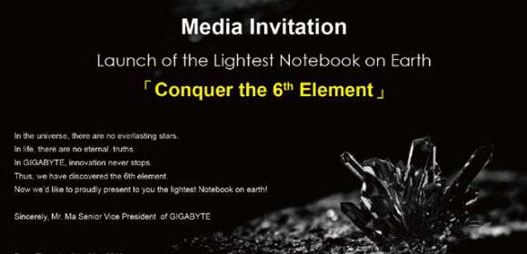 Gigabyte Intros the Lightest Notebook on Earth