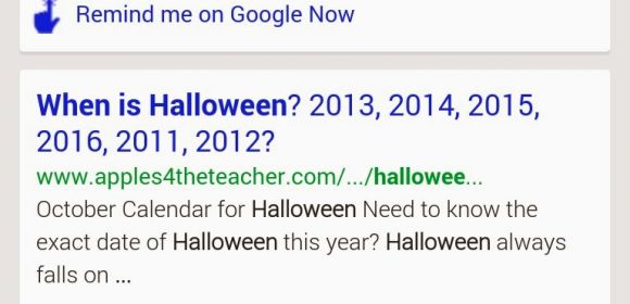 Google Now Gets Holiday Reminders, in Case You Forget When Halloween Is