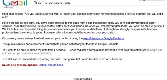 Google Takes Another Stab at Facebook with 'Trap My Contacts Now'