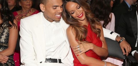 Grammys 2013: Chris Brown, Rihanna Snuggle for Photo