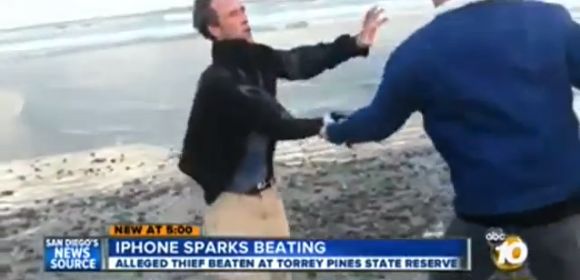 Guy Beats iPhone Thief Senseless on San Diego Beach – Video