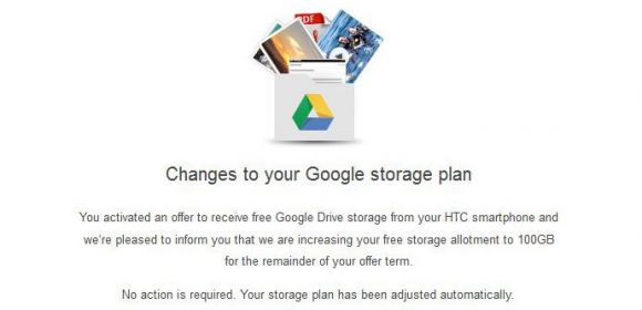 HTC Offers 100GB of Free Google Drive Cloud Storage for Several Smartphones