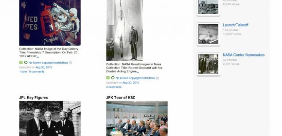 Historical NASA Images Available in the Flickr Commons