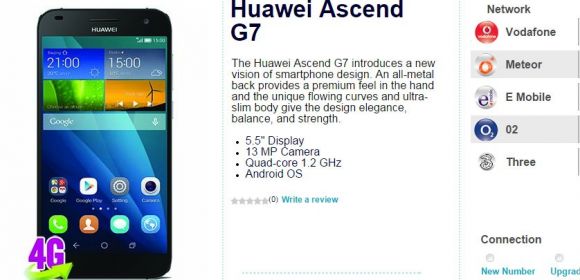 Huawei Ascend G7 Officially Introduced in the UK