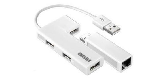 I-O Data Releases 4-Port USB 2.0 Hub with Wired LAN Adapter