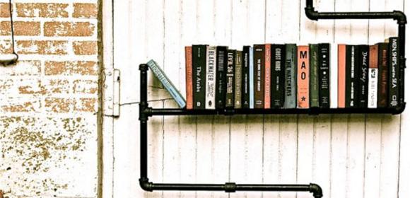 Industrial Pipelines Turned into Fabulous Bookshelves