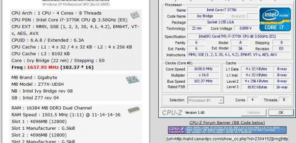 Intel Ivy Bridge Overclocks Four RAM Modules at More than 3GHz