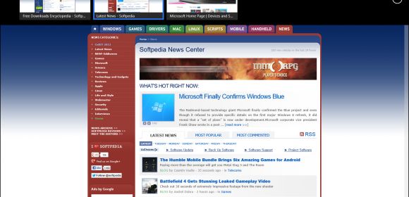 Internet Explorer 11 to Feature Desktop Swipe Option