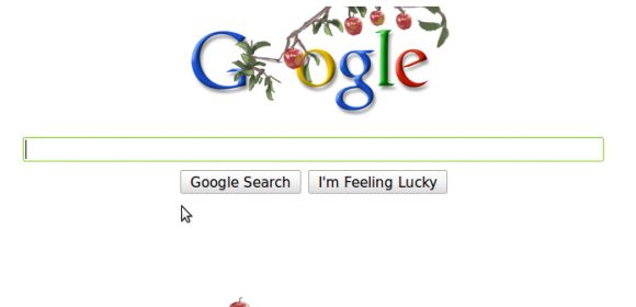 Isaac Newton and the New Year Get Their Place on the Google Homepage