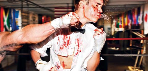 Justin Bieber Gets Beaten to a Bloody Pulp in Complex Spread
