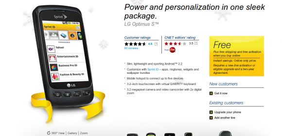 LG Optimus S and Other Devices Now Free on Sprint's Website