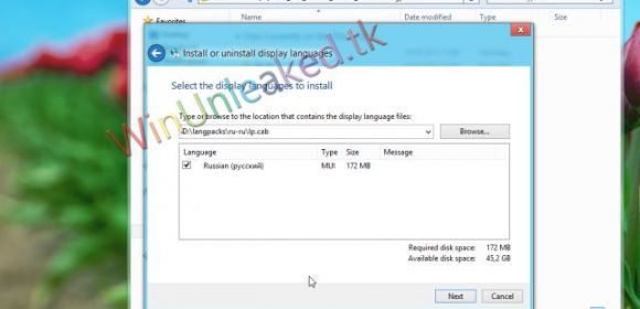 Language Pack Installation Screenshots Emerge for Windows 8 Release Preview