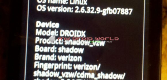Leaked Android 2.2 Froyo for DROID X Emerges