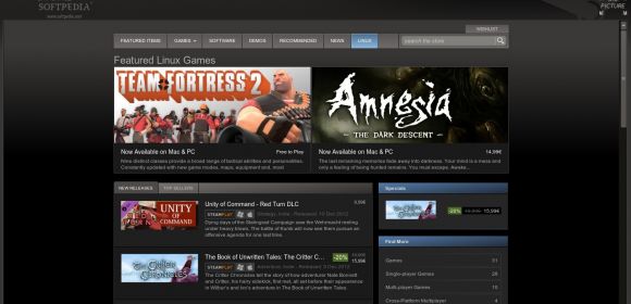 Linux Tab Appears in Steam for Linux Client