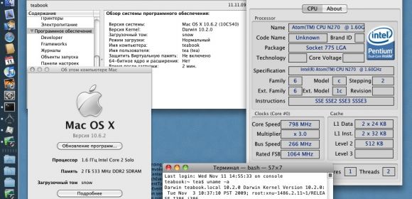 Mac OS X 10.6.2 Atom Hackintosh Support Reenabled via Kernel Hack - Free Download