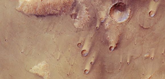 Martian Volcanic Province Imaged from Orbit