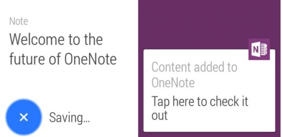 Microsoft Launches OneNote App for Android Smartwatches