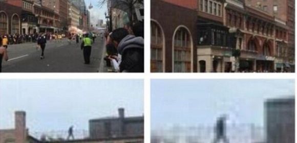 Mystery Man on Roof Spotted in Photo of Boston Marathon Explosions