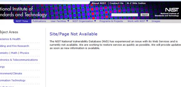 NIST National Vulnerability Database Down, Malware Identified on Two Web Servers