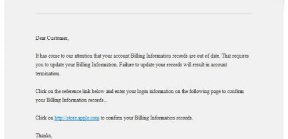 New Apple Store Billing Phishing Discovered