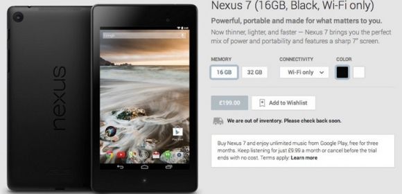 Nexus 7 (2013) Goes Out of Inventory in Google Play Store, Nexus 8 Might Finally Be Coming
