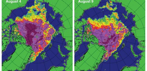 No Pattern Discernible in This Arctic Melt Season