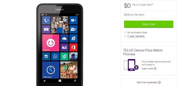 Nokia Lumia 635 Now Available at TELUS in Canada