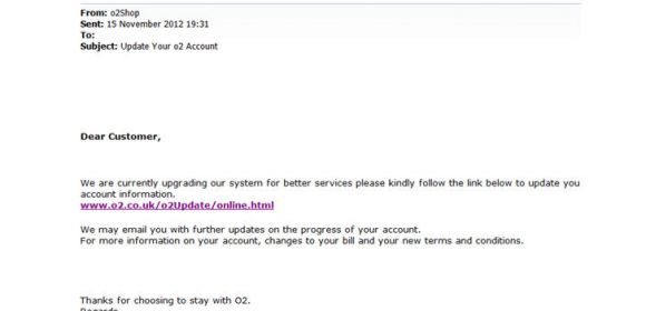 O2 Phishing Scam: Our System Shows Your Bill Is Due