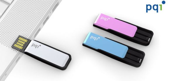 PQI Launches Small Flash Drive with Spring